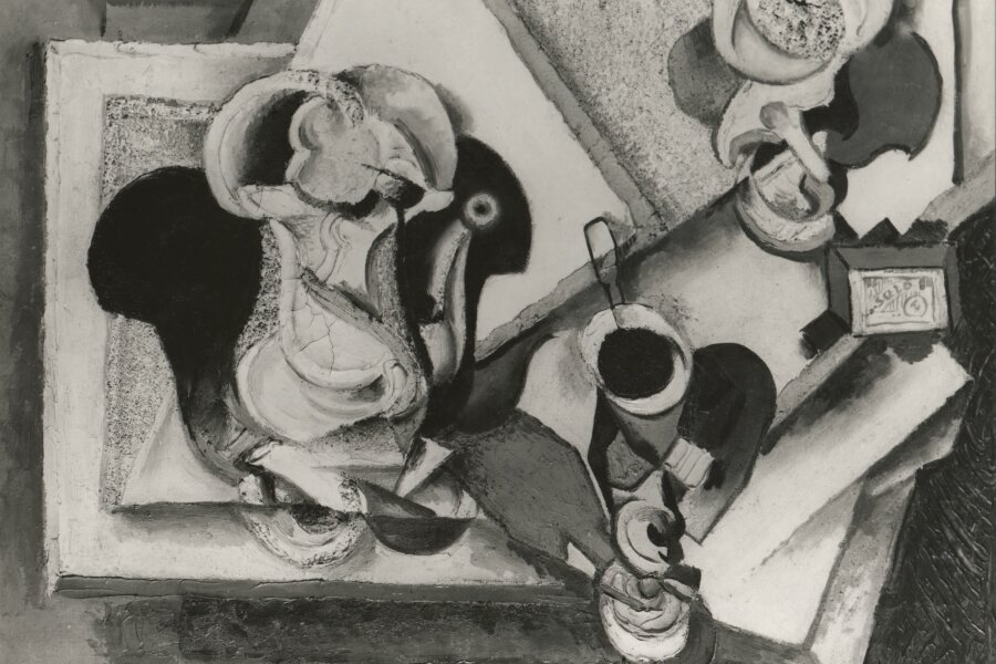 A. Procházka, Zátiší s kávovou konvicí, 1921